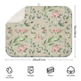 thumbnail image 2 of Microfibre Drying Mat for Kitchen Pink and White Gouache Floral Pattern Dish Drying Drainer Mat Absorbent Pioneer Drying Mat Washing Up for Glass, Plate & Cup 18inch X 24inch, 2 of 5