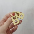 thumbnail image 7 of SmartBy 1 Pair Dangle Earrings Metal B Letter Decoration Jewelry Exaggerated All Match Pendant Earrings for Dating, 7 of 7