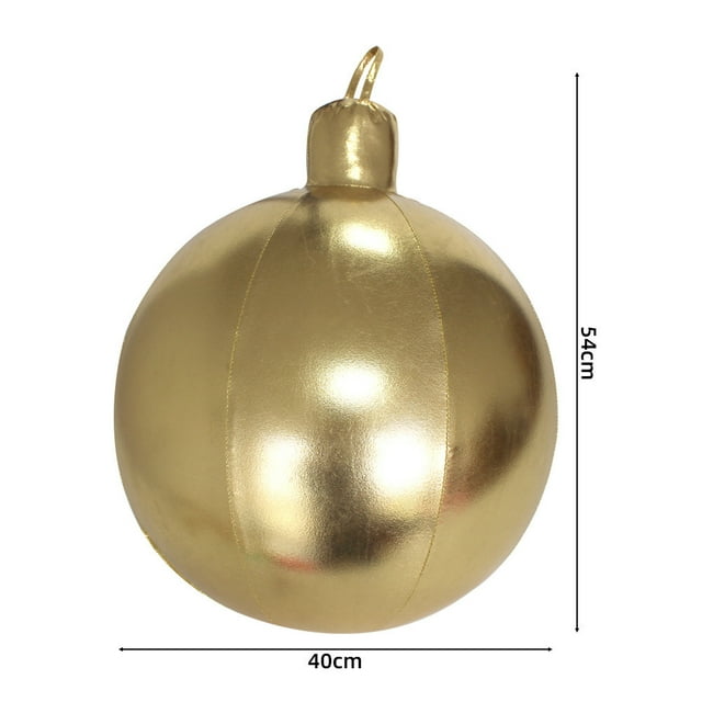 REZUOFI 2 Pcs Outdoor Christmas Inflatable Ball, Festive Patio Decor, Weather-Resistant, Quick Setup, Holiday Yard & Garden Party Decoration 40cm