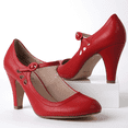 thumbnail image 6 of J. Adams Pixie Mary Jane Pumps - Retro Vintage High Heels - Comfortable Oxford Dress Shoes for Women with Ankle Strap, 6 of 7