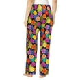 thumbnail image 3 of Uemuo Hawaiian Style Pattern Women's Wide Leg Palazzo Lounge Pants with Pockets Light Weight Loose Comfy Casual Pajama Pants-X-Large, 3 of 9