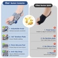 thumbnail image 3 of Bunion Corrector for Women & Men Big Toe, Adjustable Knob Bunion Splint for Pain Relief, Hallux Valgus Correction, Grey, 3 of 11