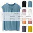thumbnail image 4 of Asxite Womens Pajamas Casual Loose Breathable Sleeveless Crew Neck Solid Sleep Shirt, 4 of 6