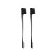 thumbnail image 1 of wonim44 Soft 'N Style Double Sided Edge Control Hair Brush Comb Combo Pack 2 Pieces (black), 1 of 1