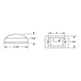 thumbnail image 2 of Blazer LED Mini Running Board Light, Amber, CW1536A, 2", 2 of 2