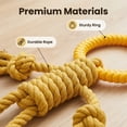 thumbnail image 2 of Likaty Dog Chew Toys for Aggressive Chewers, Indestructible Rope Dog Toy Puppy Chew Teething Toys for Large Medium Small Dogs,Yellow, 2 of 8