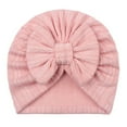 thumbnail image 4 of Wdgfv Velvet Baby Turban Hats with Bow, Stretchy Baby Head Cover Beanies for , Toddler, Head Wraps 0-24 Months, 4 of 4