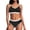 Black, variant on Women's Color-Block Sports Bra & Shorts Active Set - Supportive Yoga & Gym Wear
