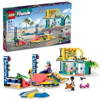 LEGO Friends Skate Park Set 41751, Skateboard Toy and Mini-Doll Playset for Creative Play, Perfect Gift Idea for Boys and Girls Age 6 Plus, Includes a Toy Scooter and Wheelchair