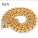 thumbnail image 1 of Collar Hip Hop con bonita cadena cubana de Miami de 16 pulgadas para hombre, 1 of 5