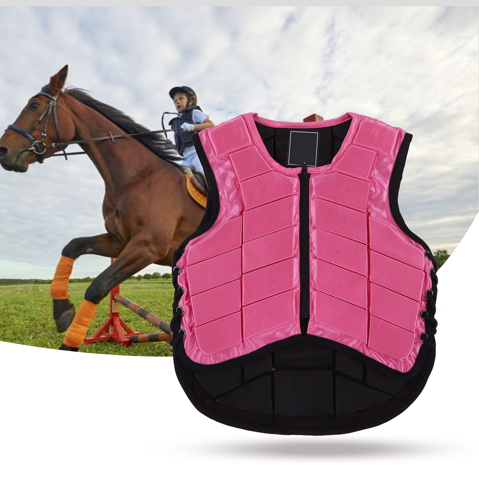 Kids Equestrian Protective Vest Horse Riding Vest Body Protector Safety 