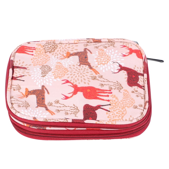 Bolsa de almacenamiento para tejer, bolsa de almacenamiento para tejer, agujas de tejer portátiles, gancho de crochet, multifuncional