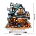 thumbnail image 3 of Halloween Pumpkin Ghost House Decoration 2D Acrylic Bedroom Desktop Gift, 3 of 5
