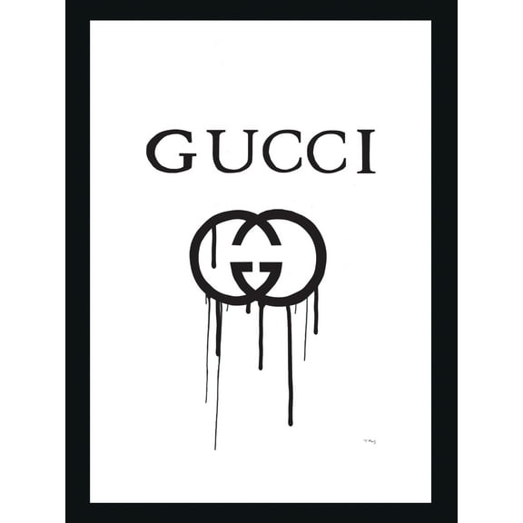 Venice Beach Collection's Fashion Brand Drip Logo Design 14x18 Framed Print