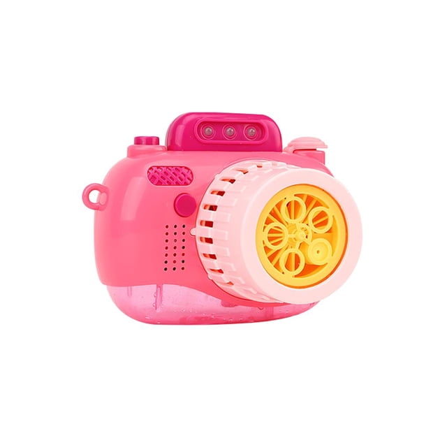 Cute Camera Bubble Machine Automatic Portable Bubble Machine Bubble Maker Dynamic Music Light Bubble Machine Con Correa Para Niños Kids Garden Yard Park Outdoor Scienceny FN003469-00