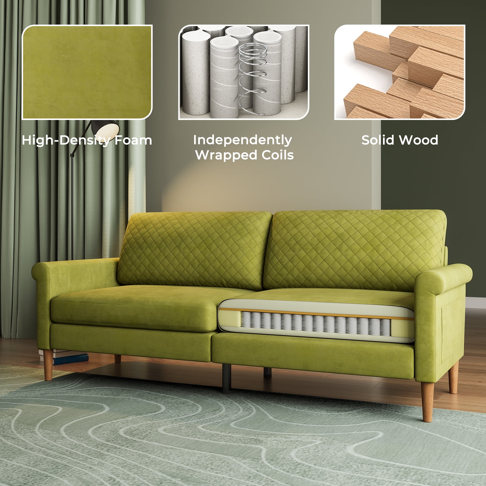 家具 2 seater sofa 5000 Amazon.com: Anwick 52