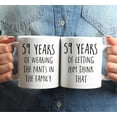 thumbnail image 3 of Koyal Wholesale 59th Anniversary Coffee Mug, 59 Years of Wearing the Pants in the Family, Letting Him Think, 2-Pk, 3 of 4