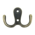thumbnail image 2 of Clearance Hooks under $5 Double Fork Coat And Hat Hook Wall Mounted Antique Brass Wall Hook Practical Rural Hook Suitable For Jackets Scarves Bags Towels Keys Hats Cups Hats, 2 of 4