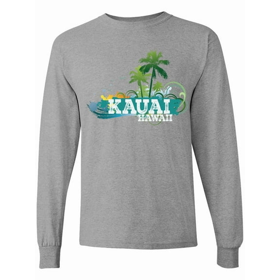 Inktastic Kauai Hawaii Tropical Vacation Long Sleeve T-Shirt
