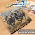 thumbnail image 5 of iauyy PU Leather Scrapbook Album | Expandable Binder with 20 Self-Adhesive Pages (11.8x24in)，Two Cape Buffalo, 5 of 8