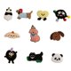 thumbnail image 1 of Set Of 10 Cartoon Cloth Patches Animal Repairing Patches With Adhesive Backing For Decorating Garments And Accessories, 1 of 4
