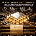 thumbnail image 4 of ARCBUC 14" Laptop Computer , Intel 6500Y ,16GB RAM 512GB SSD,Dual 4K Output ,1080p Display, Type-C PD WiFi5 BT5.0, Office 2024, Windows 11 for Business, Student, 4 of 10