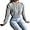 Gray, variant on Women Casual Knitted Pullover Sweaters Sexy Mock Neck Long Sleeve Cable Knit Crop Sweater Trendy Casual Fall Jumper