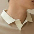 thumbnail image 6 of Mens Korean Summer Short Sleeve Shirt Solid Loose Vintage Comfortable Pullovers, 6 of 11