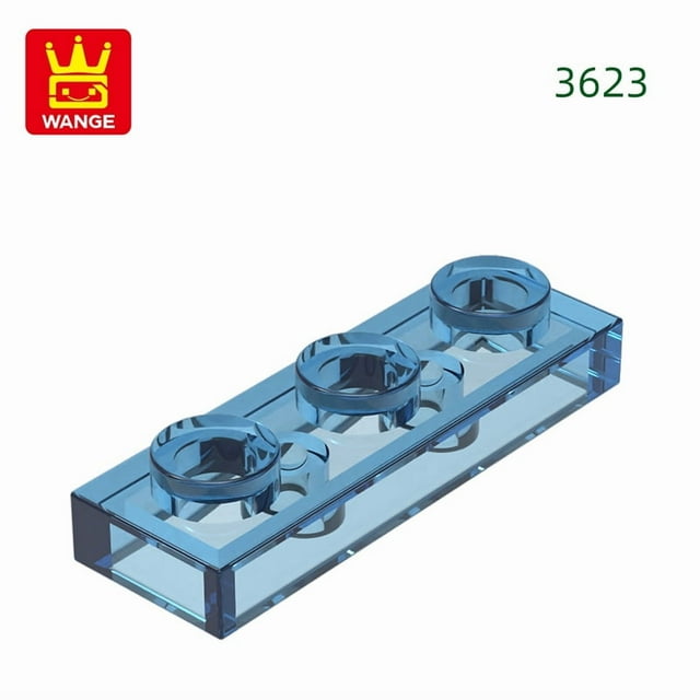 3623 50g/103Pcs 1x3 Basic Building Block Moc Building Accessories Compatible with Brick DIY Children Toy Assembly Gift 79.Trans-Dark Blue About 103 pcs
