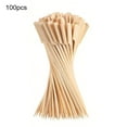 thumbnail image 3 of Walbest 100Pcs Wooden Skewers 6 Inch Sturdy Cocktail Picks for Appetizers Flat Paddle Food Sticks for Party BBQ Fruit Cheese Charcuterie Boards Accessories, 3 of 7