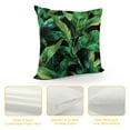 thumbnail image 4 of Nawypu  Tropical Green Leaves Pillow Covers 18x18 Palm Leaf Decorative Pillow Cases for Sofa Couch Home Decor, 4 of 5