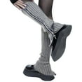 thumbnail image 1 of Relleno de medias de lana para otoño e invierno, cubierta larga para tobillo JK, Color sólido cálido, funda para botas apiladas con cremallera de cien tejidos, 1 of 5