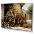 thumbnail image 2 of Designart "Vintage Wheels Brown Old Cart Nostalgia I" Transportation Wall Art Living Room, 2 of 5
