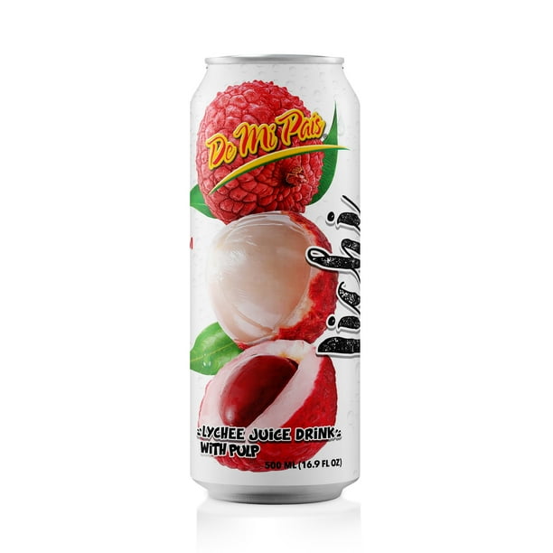 De Mi Pais Canned Lychee Fruit Juice 12Pack