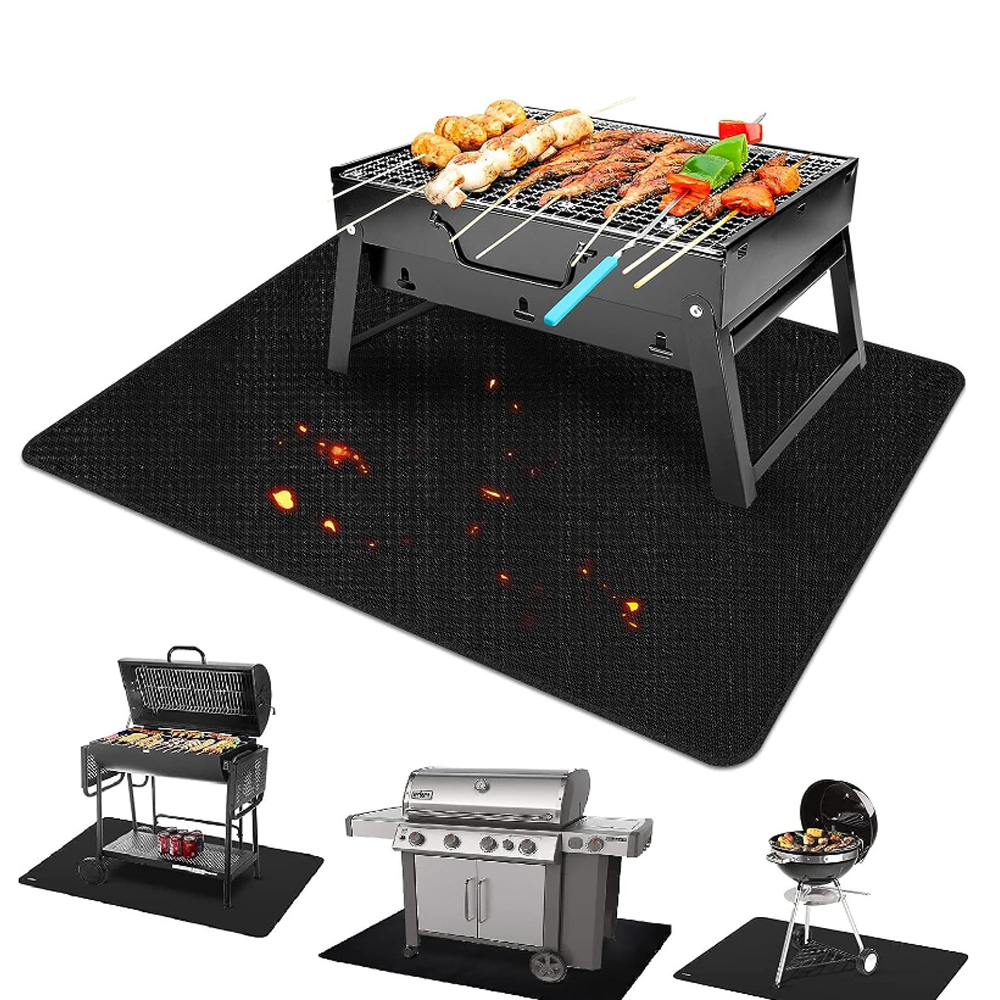 Under Grill Mat, 24 x 31.5 inch BBQ Floor mats, Deck Patio Protector