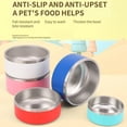 thumbnail image 2 of 64oz Stainless Steel Round Dog Bowl Cat Bowl Double Vacuum Feeding Pet Bowl Large Capacity Dog Food Bowl Dog Accessories ShopWise Round, 2 of 15