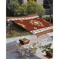 thumbnail image 3 of Sun Shade Sail 8x10Ft Bohemian Geometric Tribal Style Colorful Bold Design Uv Block Sunshade Canopy Outdoor Shade Cover Rectangle Shade Cloth For Patio Garden Yard Deck Pergola, 3 of 6