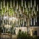 thumbnail image 1 of Luces De Navidad Árbol Al Aire Libre Nevadas Led Carámbano De Goteo Luces De Estrella Fugaz 30 Cm 8 Tubos, Lluvia De Meteoros Luces De Lluvia Que Caen Para Decoración De Navidad, 1, 1 of 5
