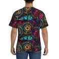 thumbnail image 2 of Rocae Mandala Colorful for Men's Moisture-Wicking Crew Tee - T-Shirt for Sports, Outdoor Activities, and Casual WearSmall, 2 of 9