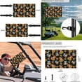 thumbnail image 6 of XYZCANDO Cow Sunflower 4 PCS Golf Cart Seat Covers Golf Cart Steering Wheel Cover Golf Cart Flags Easy to Install Golf Cart Blanket 13 Inch Steering Wheel Covers Decoration Banner Black, 6 of 7