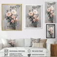 thumbnail image 4 of Designart "Peony Serenade In Pink" Peony Floater Framed Canvas Prints, 4 of 5