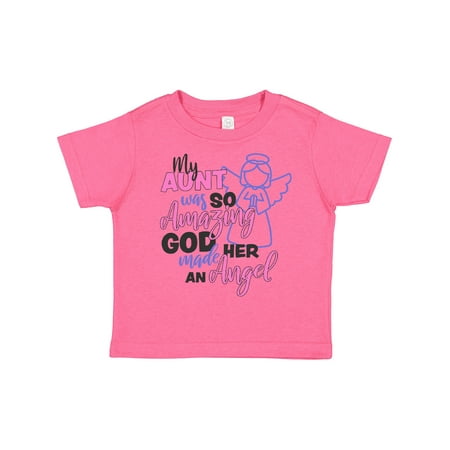 

Inktastic My Aunt was so Amazing God Made her an Angel Girls Toddler T-Shirt