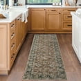 thumbnail image 3 of Haperlare Vintage Washable Living Room Runner Rug Boho Floral Print Large Area Rug Non Slip Soft Rug for Bedroom Accent Carpet, 2' x 6' Red, 3 of 7