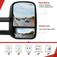 thumbnail image 4 of YITAMOTOR Compatible with 2003-2006 Chevy Silverado Tahoe GMC Sierra Extendable Tow Mirrors, Powered Heated with Arrow Signal Light, 4 of 4