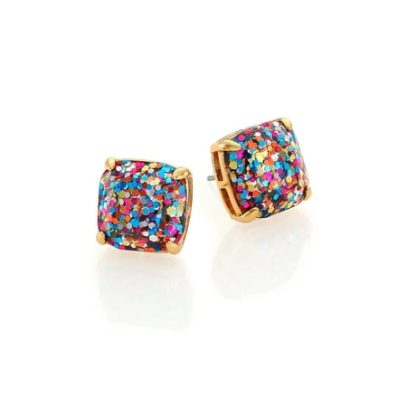 Kate Spade New York Mini Multicolor Glitter Kate Spade New York Mini Multicolor Glitter Small Square Stud Earrings