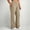 Khaki plus size straight leg trousers a1, variant on BRELIL Women Plus Size Straight Leg Trousers High Waisted Casual Pants with Pockets Solid Lounge Long Pants Travel, Purple 3XL