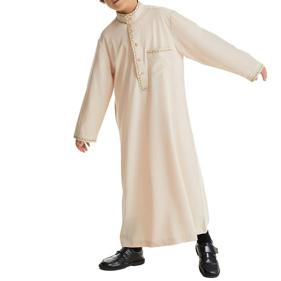 OSOLU Toddler Arab Middle Teenage Boy Robes Baby Holiday Dailywear, 140