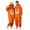 O388 Orange, variant on Curuila Halloween Adult Jumpsuit Hooded Hallowmas Pumpkin Flannel Pajamas For Women And Men Party Fashion Sleepwear Jumpsuit Size L