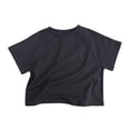 thumbnail image 1 of T-Shirts à Manches Raglan Unis Unisexes pour Enfants, Hauts Décontractés à Col Rond Légers pour Enfants, Été, 1 of 7
