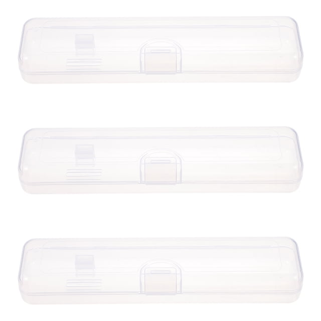 MasteelfCA 3 Pcs Convenient Storage Containers for Toothbrush Comb Toothpaste (Transparent Color)